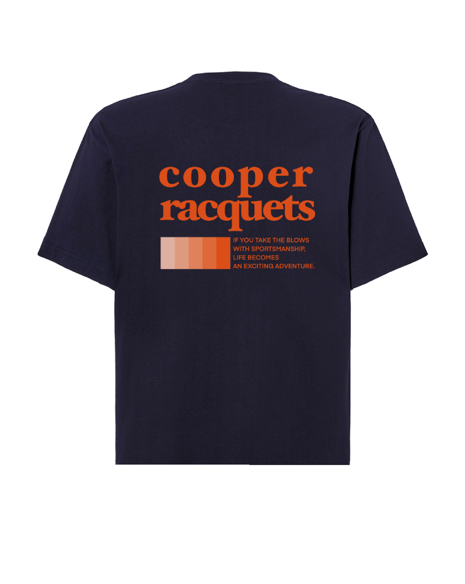 ADVENTURE T-SHIRT NAVY BLUE / ORANGE