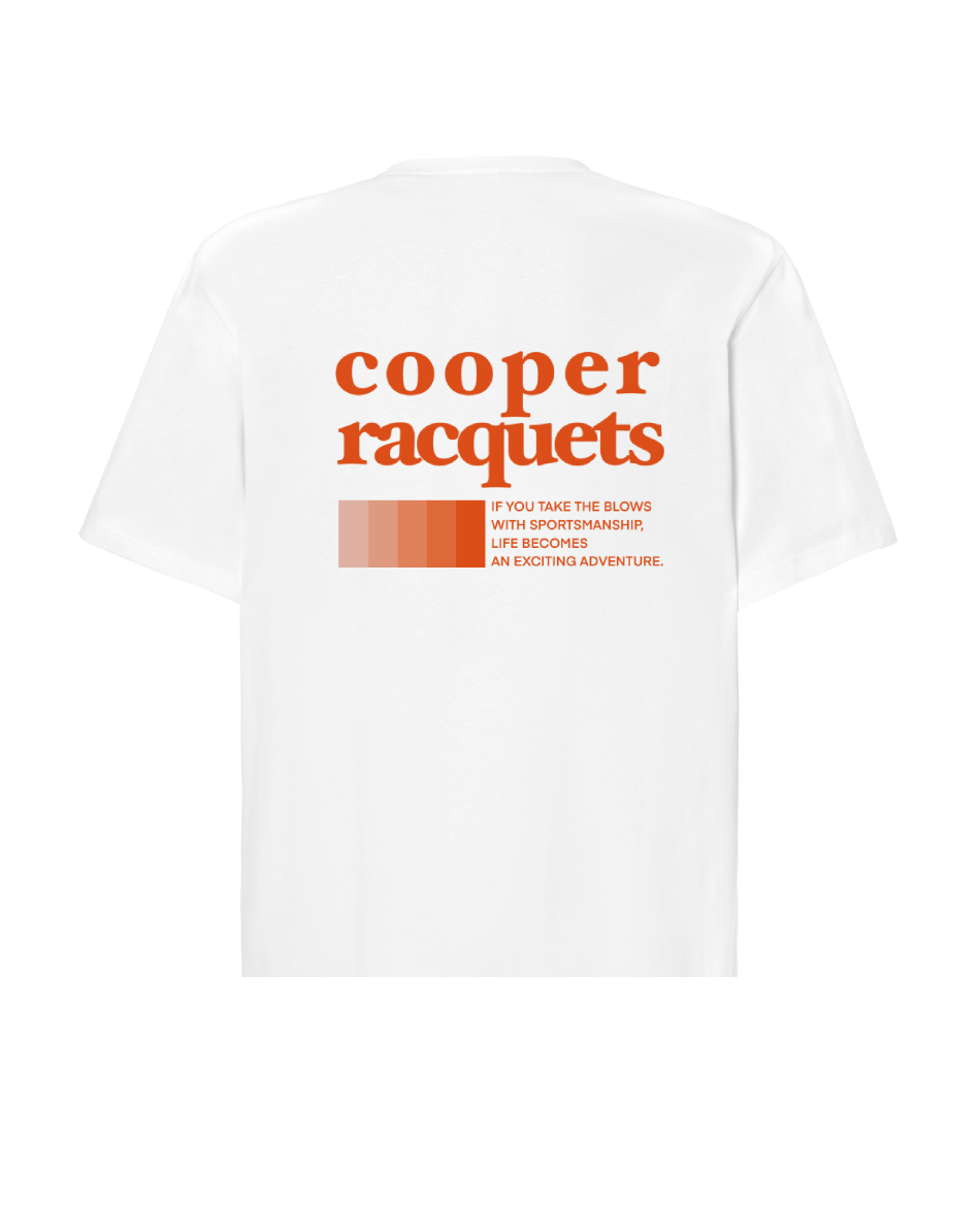 ADVENTURE T-SHIRT WHITE / ORANGE