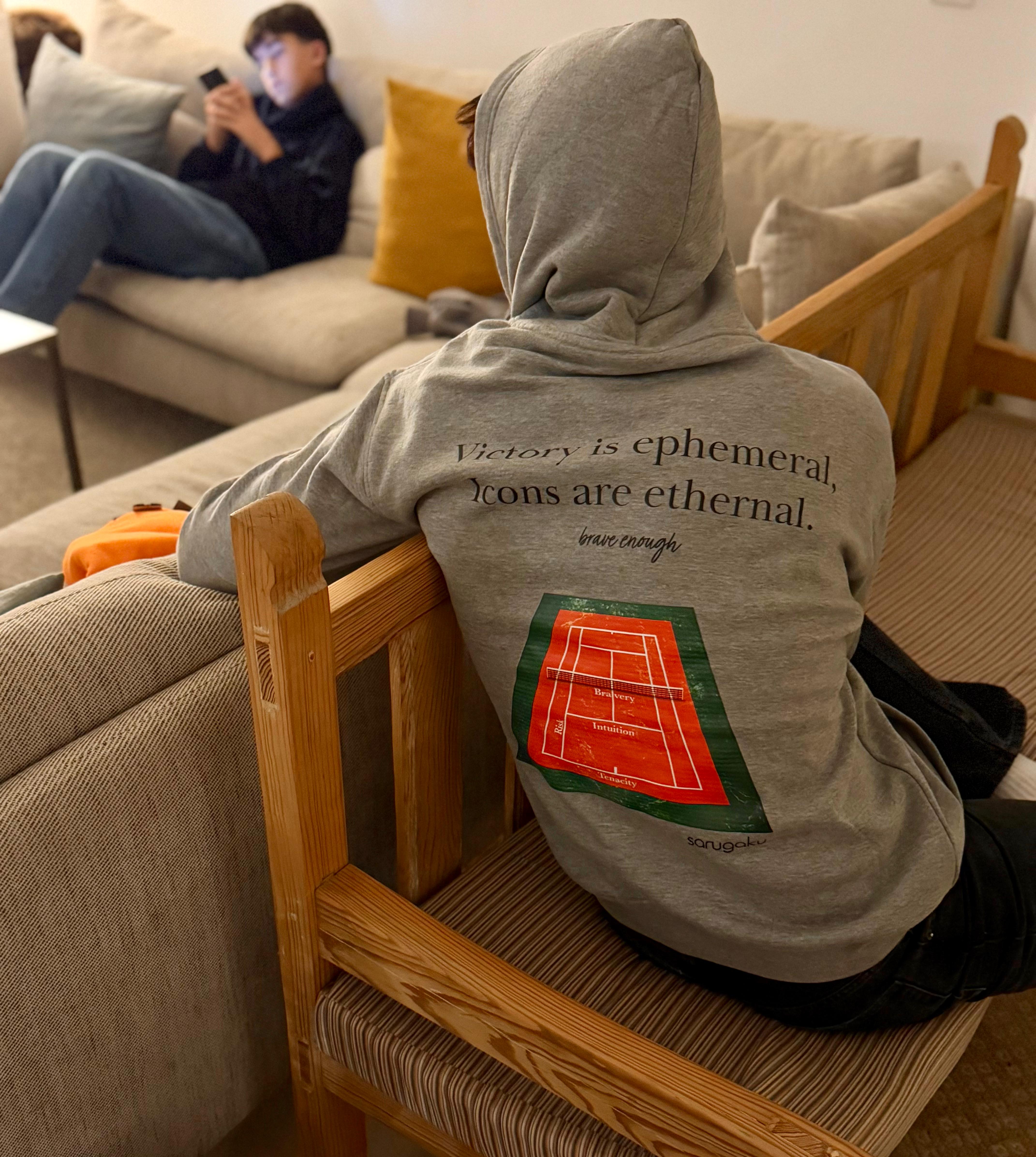 TENNIS SWEATSHIRT GREY SARUGAKU
