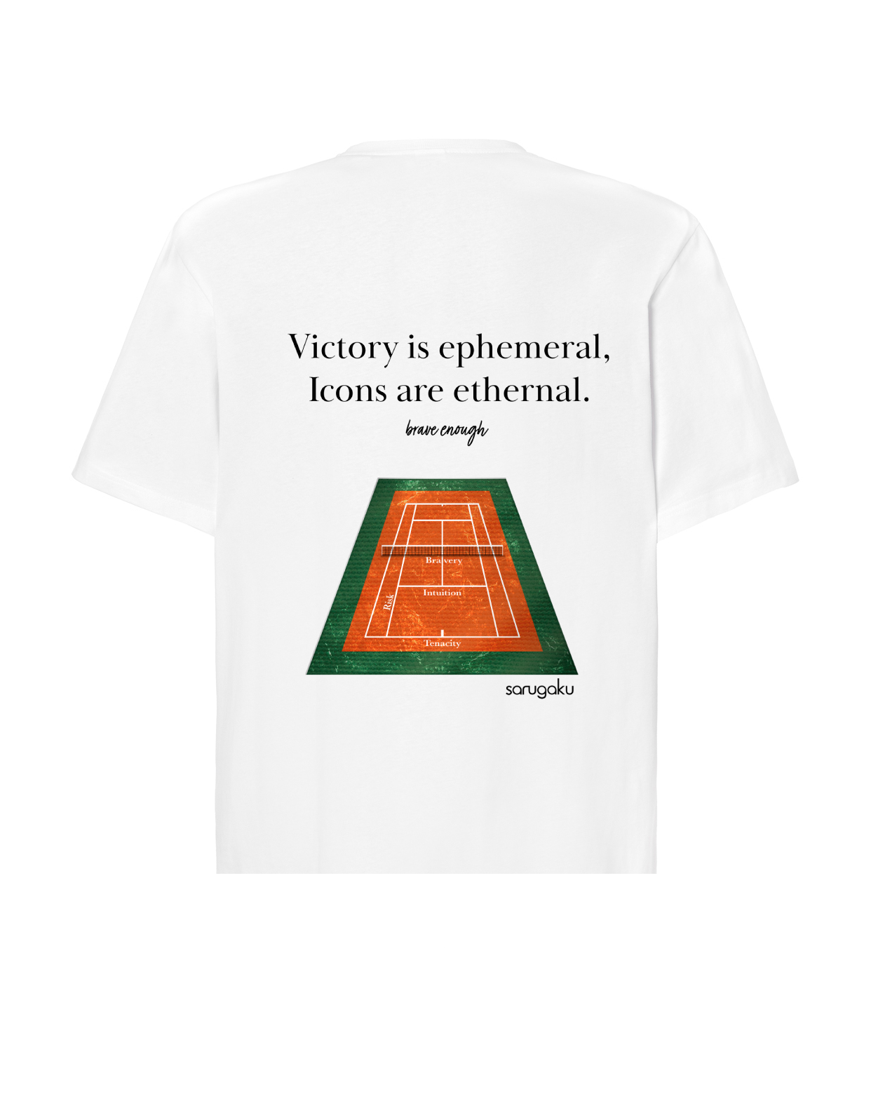 TENNIS T-SHIRT WHITE SARUGAKU