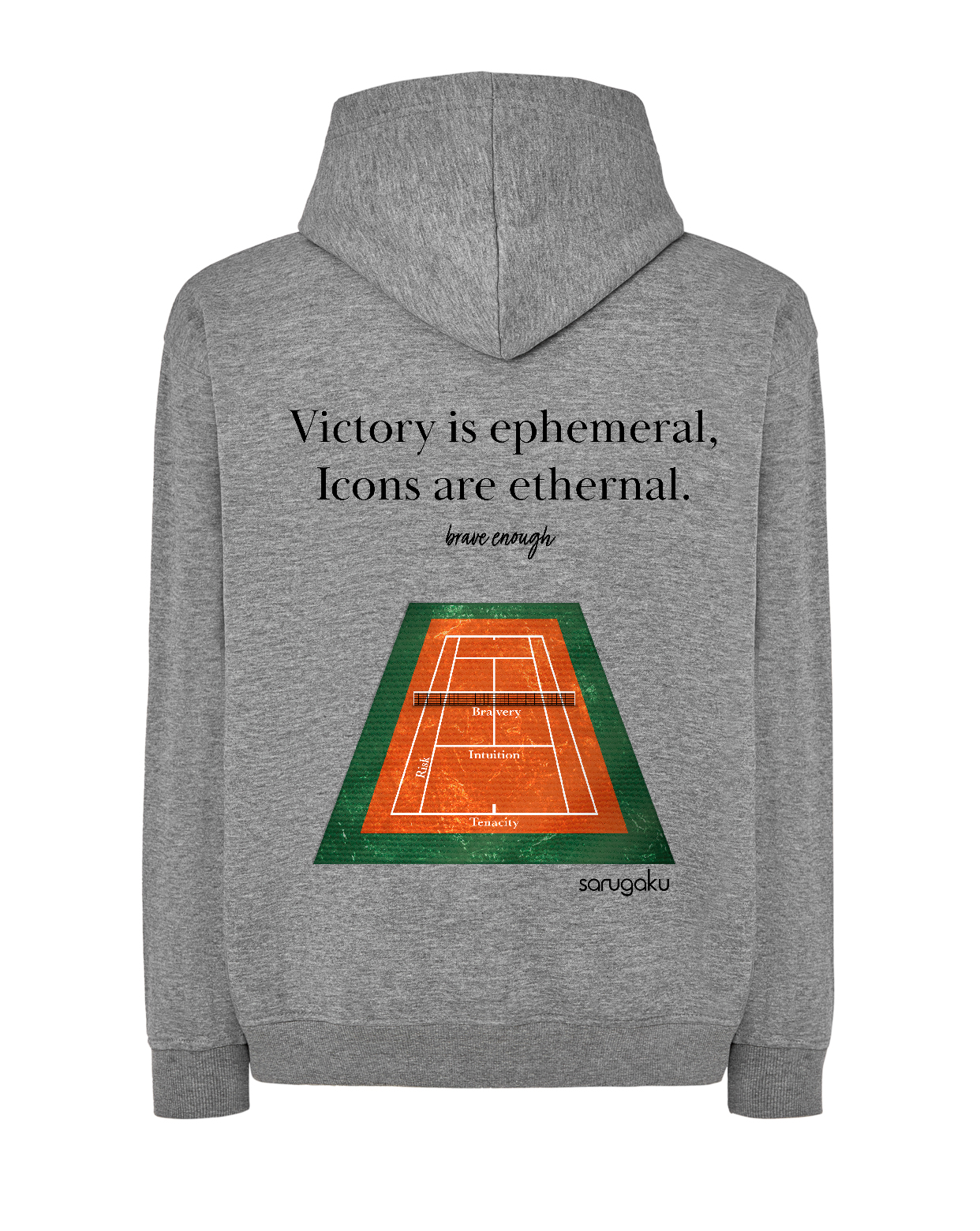 TENNIS SWEATSHIRT GREY SARUGAKU