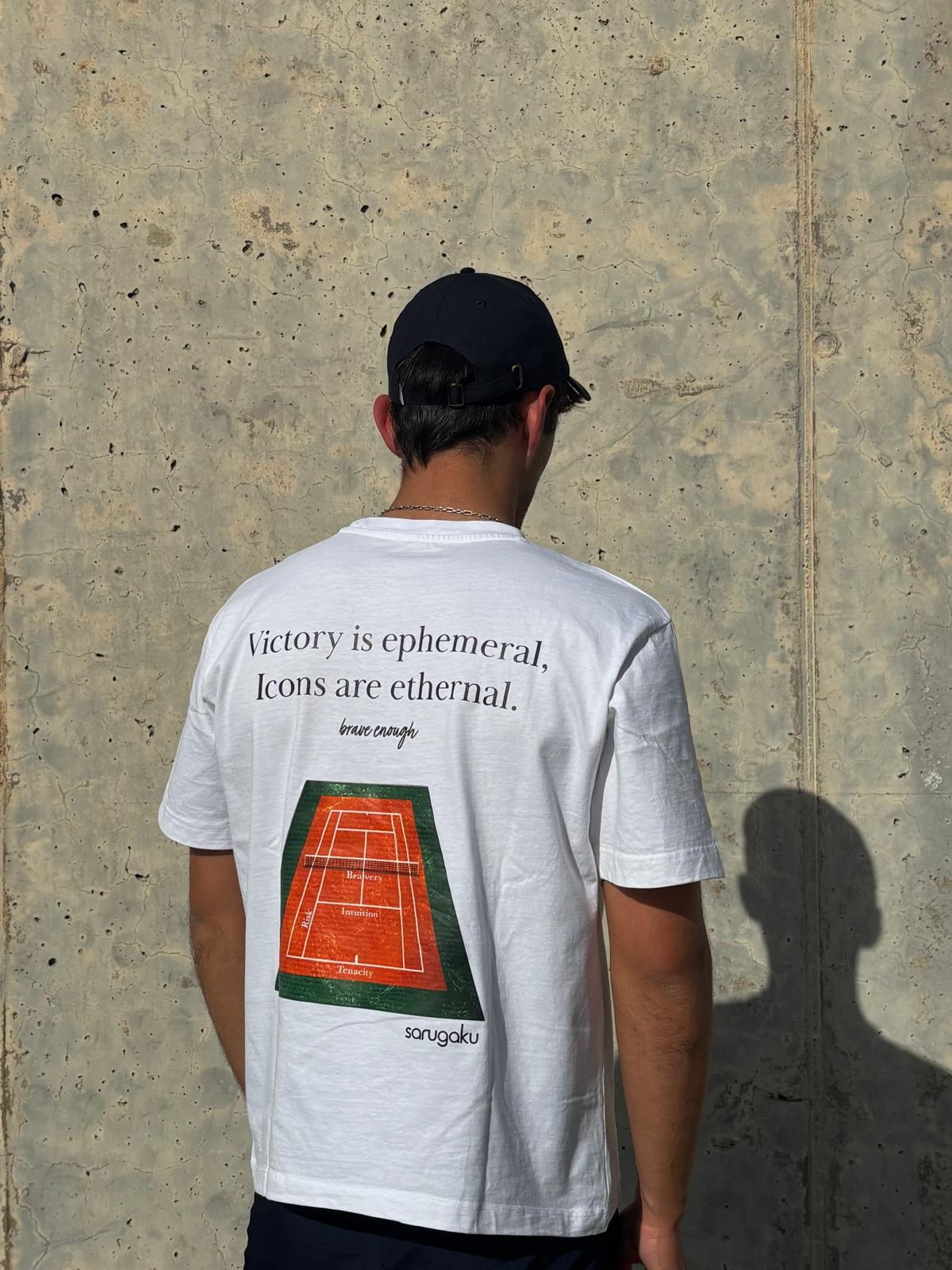 Tennis t-shirt Sarugaku White