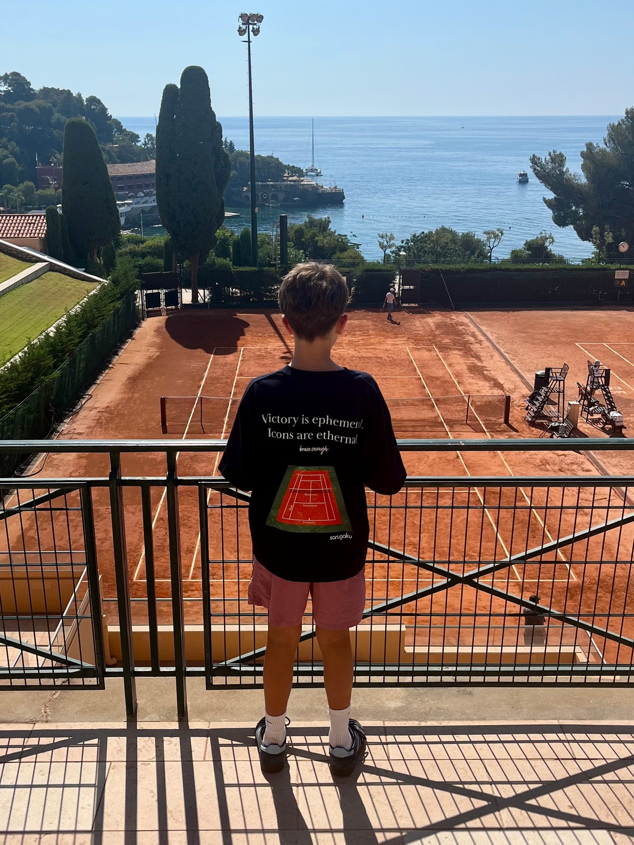 Tennis t-shirt Sarugaku Navy Blue