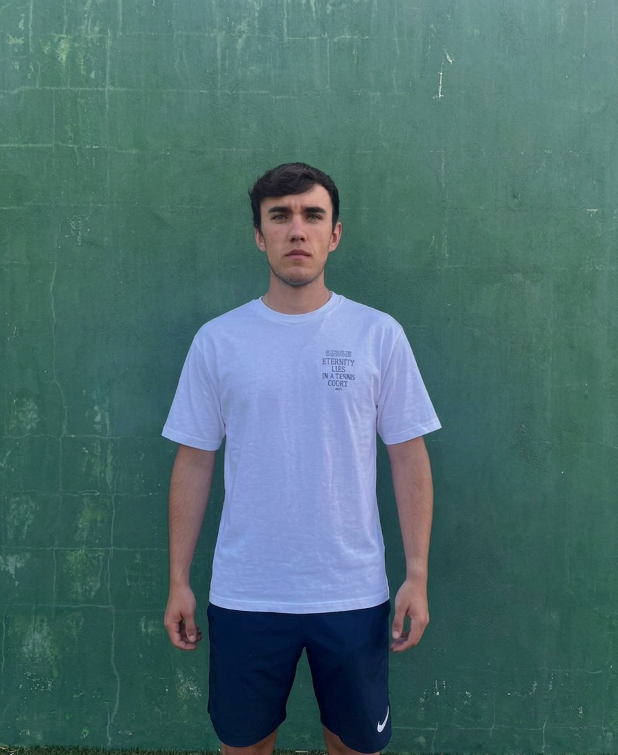 WHITE TENNIS ETERNITY T-SHIRT